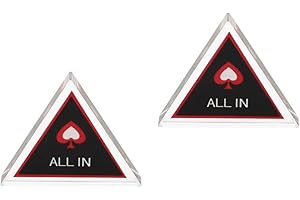 Alasum 2pcs Double Layer Dealer Button Triangle Chips for Party Games Table Game Accessories