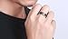 Stainless Steel Blue Carbon Fiber Inlay Polished Beveled Edge Masonic Wedding Ring Bands for Men,Freemason Ring,size 12