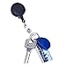 Mudder Retractable Badge Holder Badge Reel with Belt Clip (Set of 10)