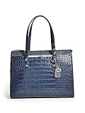 GUESS Women's Kingsville Croc-Embossed Tote