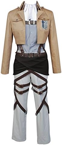 Dumonsly Attack on Titan Jacket Shingeki no Kyojin Costume Scouting Legion Rivaille Costume Uniform Small
