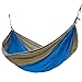 Rip Resistant Double Parachute Camping Hammock With 2 Multi Loops Tree Straps Included. Ultralight Nylon. Portable & Compact. Best for Hiking, Backpacking, Trek & Travel. Special Compression Bag