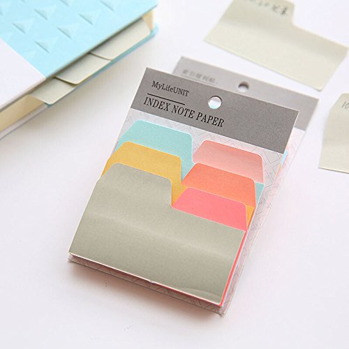 image for MyLifeUNIT Index Cards, Self Sticky Notes Reminder, Colored Index Stic