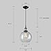 CLAXY Ecopower Lighting Vintage Clear Glass Shade Pendant Lighting--1 Light