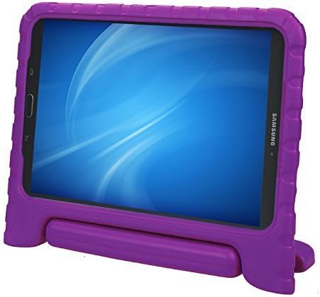 Color Our Life Case for Samsung Galaxy Tab E 9.6 Kiddie Case-Shock Proof Light Weight Convertible Handle Stand Cover for Samsung Galaxy Tab E 9.6 Inch SM-T560, T561, T567 Tablet (Purple, Tab E 8.0)
