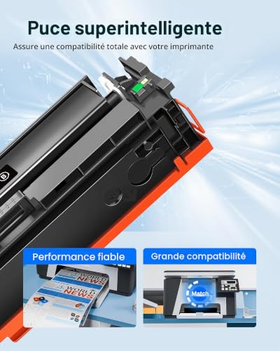 415X 415A MFP M479fdw Toner with Chip Compatible for HP 415X 415A Toner for HP Color LaserJet Pro MFP M479fdw M479dw M479dn M479fnw M479fdn M454dw M454dn M480f M455dw n W203 0X W2030A W2031X (4-Pack)