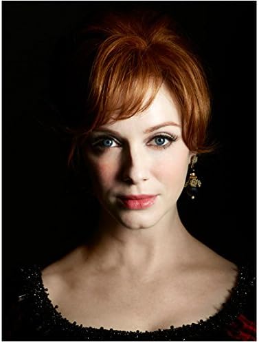 Mad Men 8 Inch X10 Inch Photo Christina Hendricks Black Dress Hair