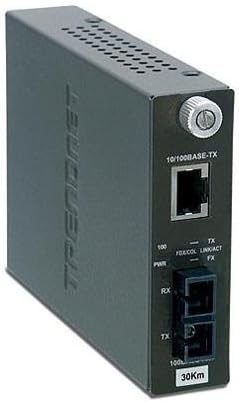 TRENDnet tfc-110s30 10 / 100base - TX to 100base - FXシングルモードファイバメディアコンバータW / SCタイプコネクタ