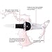 Wine Aerator Pourer, Mayetori Premium Anti Liquid Diffuser Decanter Spout with Wine Stopper and Wine Foil Cutter (black)