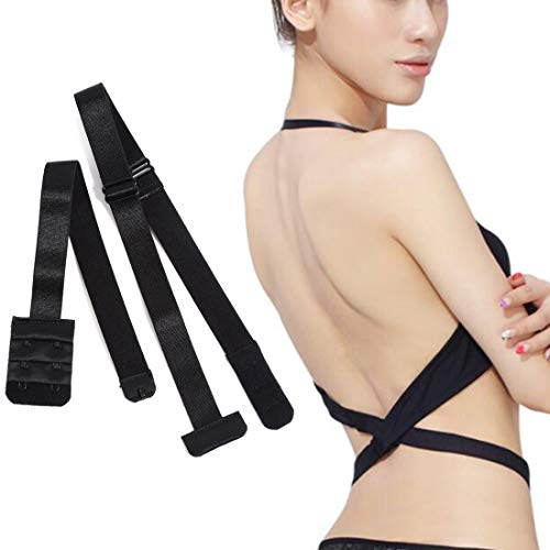Low Back Bra Extender 2 Hook Bra Strap Converter for Women Lady Backless Dress - Thumbnail 2