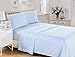 Lux Decor Collection Bed Sheet Set – 4 PC Bed Sheets - Brushed Microfiber - (Queen Size, Checkered Blue)