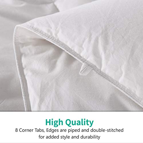 APSMILE Heavyweight Goose Down Comforter King Size 100 Organic Cotton