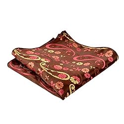 Alizeal Mens Handmade Floral Woven Self-tied Bow