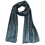 100% Linen, Two Tone Color, Herringbone Jacquard, Soft, Airy, Large, Linen scarf.
