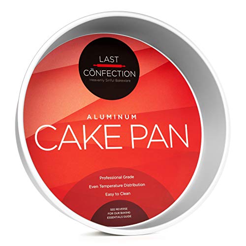 Last Confection 12" x 3" Deep Round Aluminum Cake Pan - Professional Bakeware