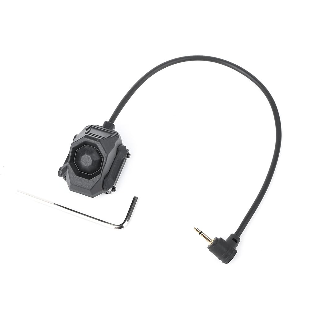 SBGJMY 2.5MM Plug Remote Control Switch for Tactical PEQ DBAL M3X Flashlight Torch(Black)