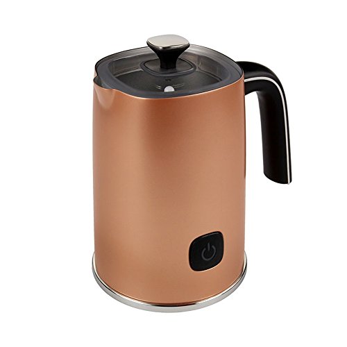 Milk Frother Electric Professional Hot and Cold Dense Foam Coffee One Touch Automatic Milk Steamer Warmer with Whisk Stainless Steel Silent Operation Non-Stick Coating Thick Froth Milk Foamer Machine (Milk Frother 6)