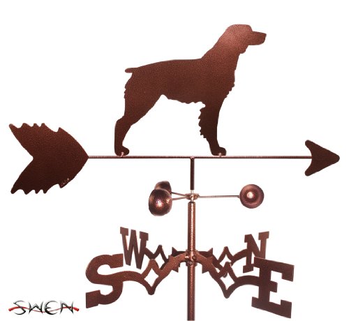 Hand Made BRITTANY SPANIEL DOG GARDEN Stake Weathervane ~NEW~