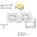 BlueFire 1 Pack RV Interior Light Super Bright DC 12V Led RV Ceiling Double Dome Light Trailer Camper RV Interior Lighting with ON/Off Switch for Trailer Camper Car RV Boat (White)
