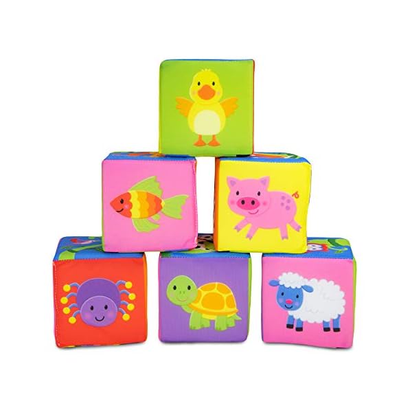 Galt-Toys-Soft-Blocks-Stacking-Toy-Ages-6-Months-Plus Galt Toys, Soft Blocks, Baby Sensory Toys for Ages 6 Months Plus