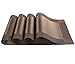 SICOHOME Placemats Set of 4,Brown,Vinyl Placemats
