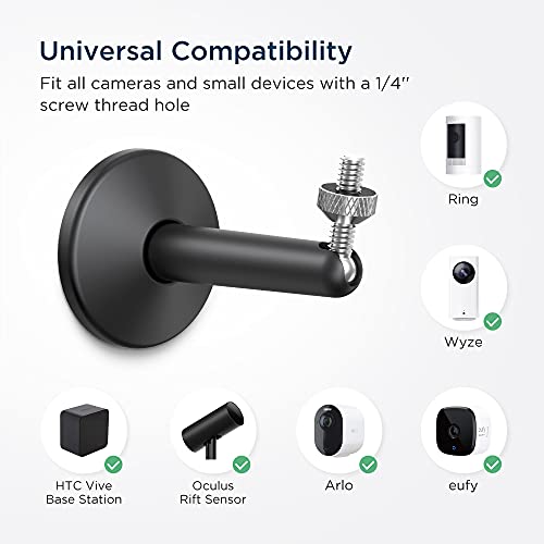 KIWI design Security Camera Mount Bracket, Universal Stylish Metal Wall