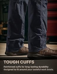 CQR Men's Flex Ripstop Work Pants, Water Resistant
