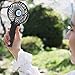 Mini Handheld Fan Personal Portable Fan Rechargeable Battery Operated Fan Foldable Mini Fan with LED Lamp, 3 Speed Strong Airflow for Home, Travel, Outdoor and Office (Black)
