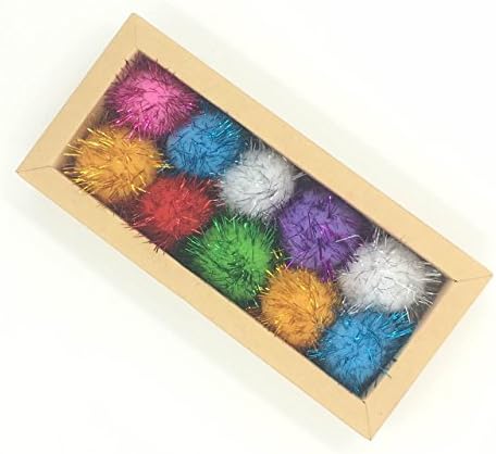 Assorted Color Sparkle Balls ,cat toy,10pcs