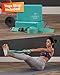 URBNFit Yoga Block – (2PC Blocks Set with Stretch Strap) – Moisture Resistant High Density EVA Foam Block – Improve Balance and Flexibility Perfect for Home or Gym – Free PDF Workout Guide (Teal)thumb 4