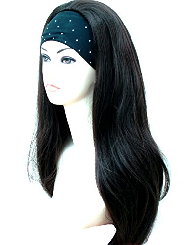 Forever Young UK X-Long Jet Black Number 1B Ladies Half Wig