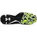 Under Armour Boys' Harper 3 Mid RM Jr. Baseball Shoe, Black (001)/White, 6