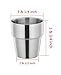 LIANYU Stainless Steel Cups Set of 4, Double Walled Tumbler, Coffee or Tea Cup for Home/Office / Traveling/Camping - 10 oz / 300 ml
