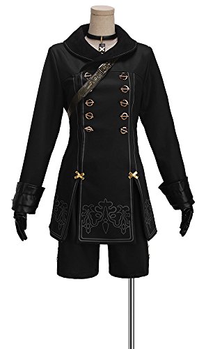 Cosonsen Game NieR Automata YoRHa No. 9 Type S 9S Black Cosplay Costume Revised