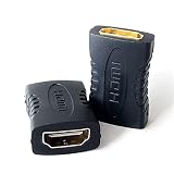 2 Pack HDMI Adapter Female to Female HDMI Connector Coupler Extender Converter Support 3D 4K 1080P for TV Roku Fire Stick Chromecast Nintendo Switch Xbox One PS5 PS4 Laptop PC