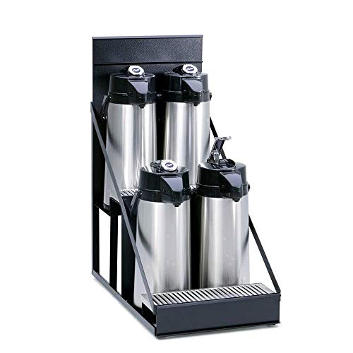 Curtis CAR-4-BLK Black Four Airpot Rack Serving Station Display
