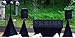 SKRIMS Super Flexible Speaker Stand Stretch Cover, Triple Sided DJ Scrim, Spandex Tripod Skirt with 3-Sides, Includes Travel Bag, Black