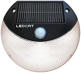 Solar Power LED Lights Lamp LEDCAT, Peel and Stick with Security Motion Sensor, Outdoor and Waterproof