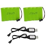 Blomiky 2 Pack 6.0V 2200mAh NiMH Rechargerable