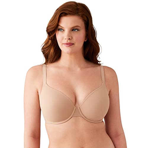 Wacoal Women’s Shallow Top Shape Revelation T-Shirt Bra, Praline, 32D