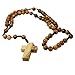 Bethlehem 2-Pack Certified Wooden Rosary from Olive Wood - Our Father Christian Catholic Wooden Prayer Beads in Cotton Rosary Pouch and Authenticity Certificate for Men and Women