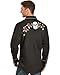 Scully Skull and Roses Embroidered Snap Front Shirt P771 BLK **, Black, XX-Large