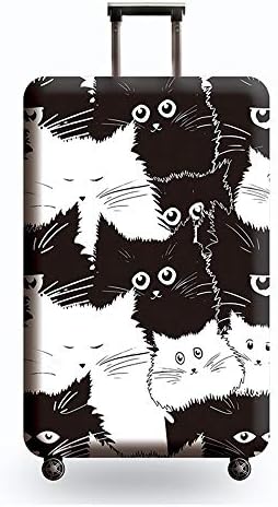 Travel Luggage Cover, Naranja gato Suitcase Panda Cute Chinese Style Protector Washable Spandex Fit for 18-32 Inch Luggage (style5, XL)
