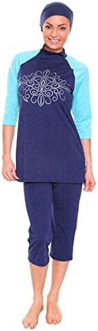 YONGSEN Modest Muslim Swimwear Hajib Islamic Swimsuit For Women Full Cover Burkini Wear Plus Size