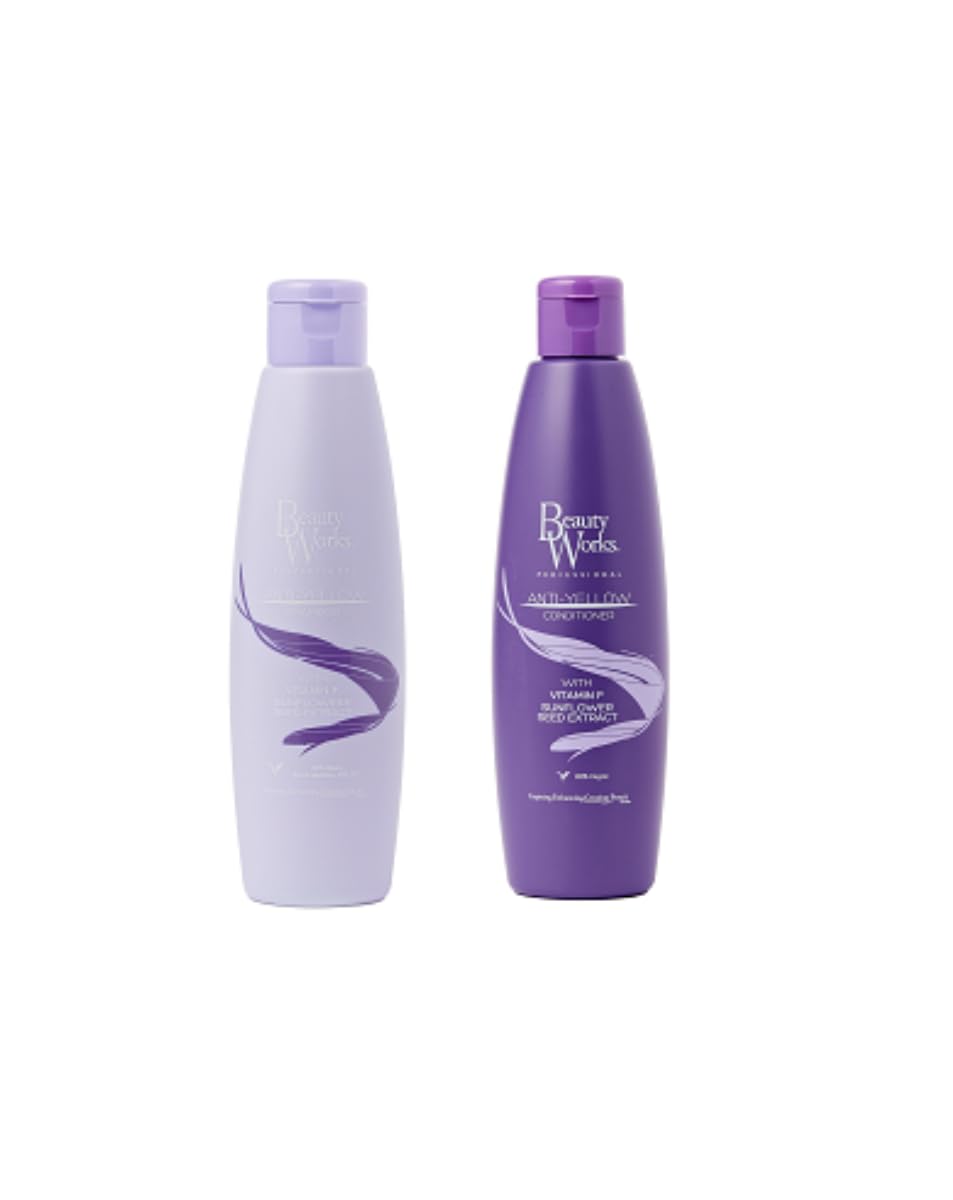 Beauty Works Anti-Yellow Shampoo 200ml + Conditioner 250ml Duo