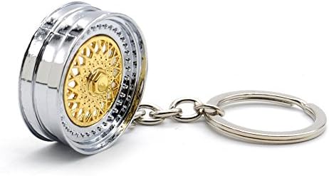 Gold BBS Style Wheel Keychain