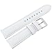 Changing belt watch easy removal one touch adjuster Men’s/ Women’s white leather strap 20mm