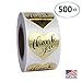 Gold Heart Shape Foil Sticker Labels, 500 Stickers, 1 1/2 inch Diameter, 1.5" primary