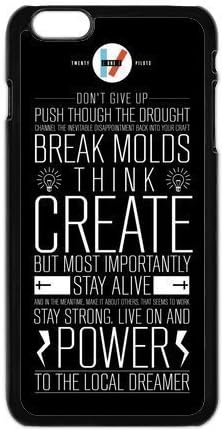 MAS CASE- 21 Pilots Twenty One Pilots Personalized Protective Black TPU Rubber Cell Phone Case Cover for iPhone 6+ 6Plus 6S Plus