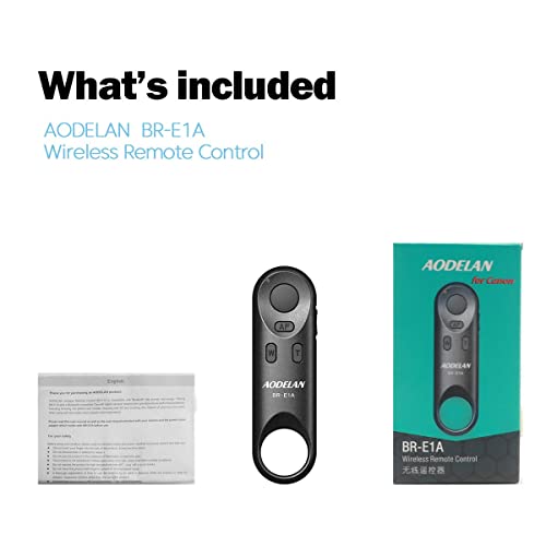 Camera Remote Shutter Release for Canon R3/ M50/ EOS M6 Mark II/R/RP /90D /6D Mark II /R5/ R6 /800D /850D /250D/Rebel SL2 /T7i /PowerShot SX70 HS /G5 X Mark II /G7 X Mark III, Replace Canon BR-E1